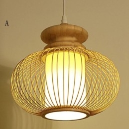 Lampada a sospensione nordica in bambù lavorata a mano
