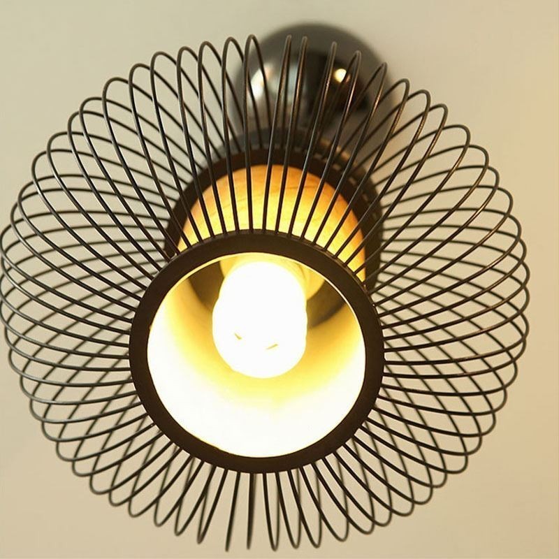 Lampada a sospensione nordica in bambù lavorata a mano