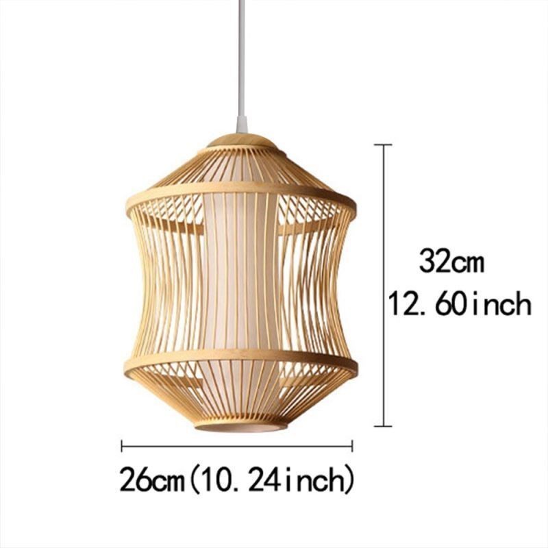 Lampada a sospensione Visual Comfort Bamboo a gabbia