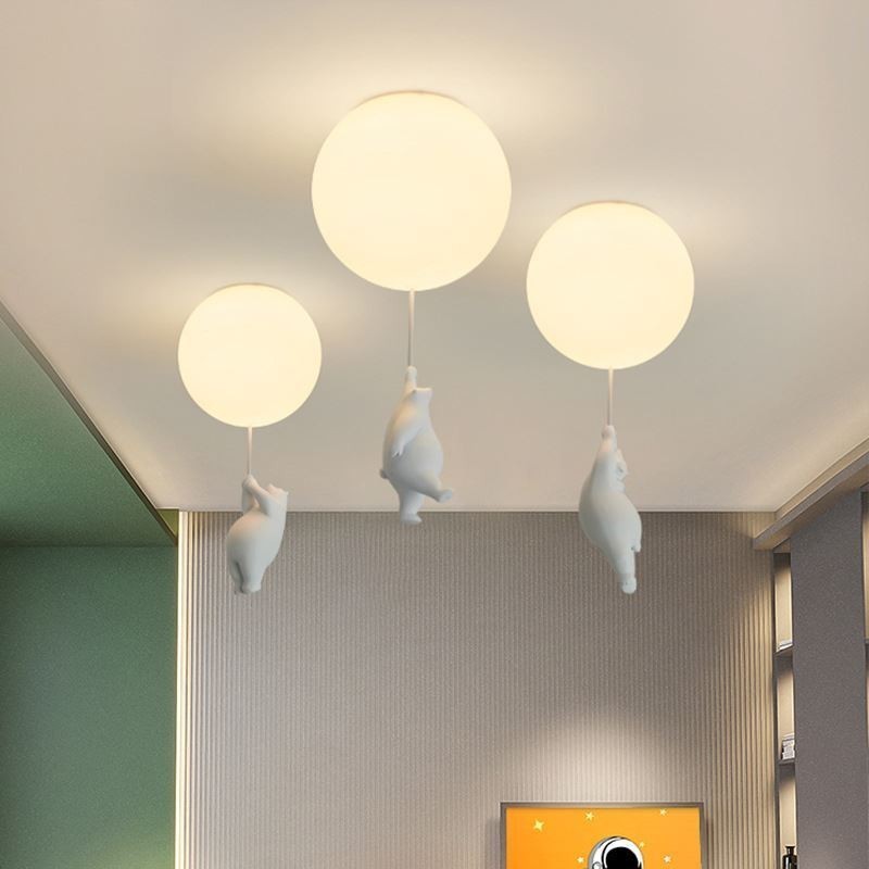 Lampada da soffitto a filo in acrilico stile nordico a palloncino per bambini