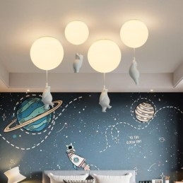 Lampada da soffitto a filo in acrilico stile nordico a palloncino per bambini