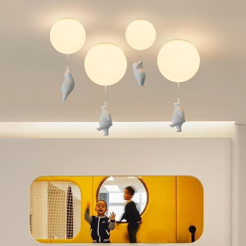 Lampada da soffitto a filo in acrilico stile nordico a palloncino per bambini