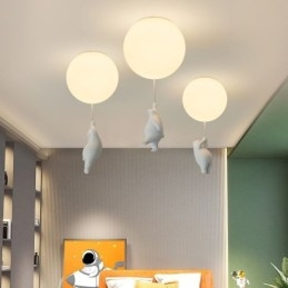 Lampada da soffitto a filo in acrilico stile nordico a palloncino per bambini