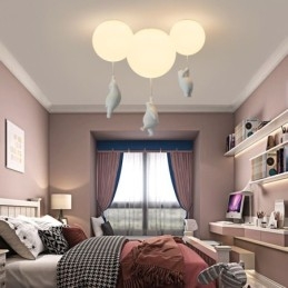 Lampada da soffitto a filo in acrilico stile nordico a palloncino per bambini
