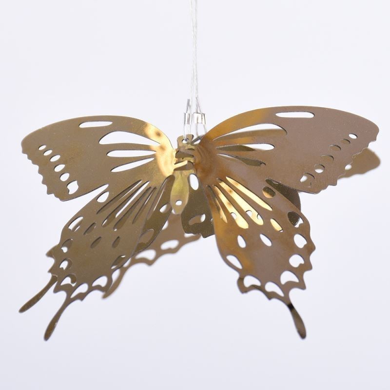 Lampada a sospensione nordica in vetro a farfalla, 6 luci GU10, 50 x 50 x 100 cm