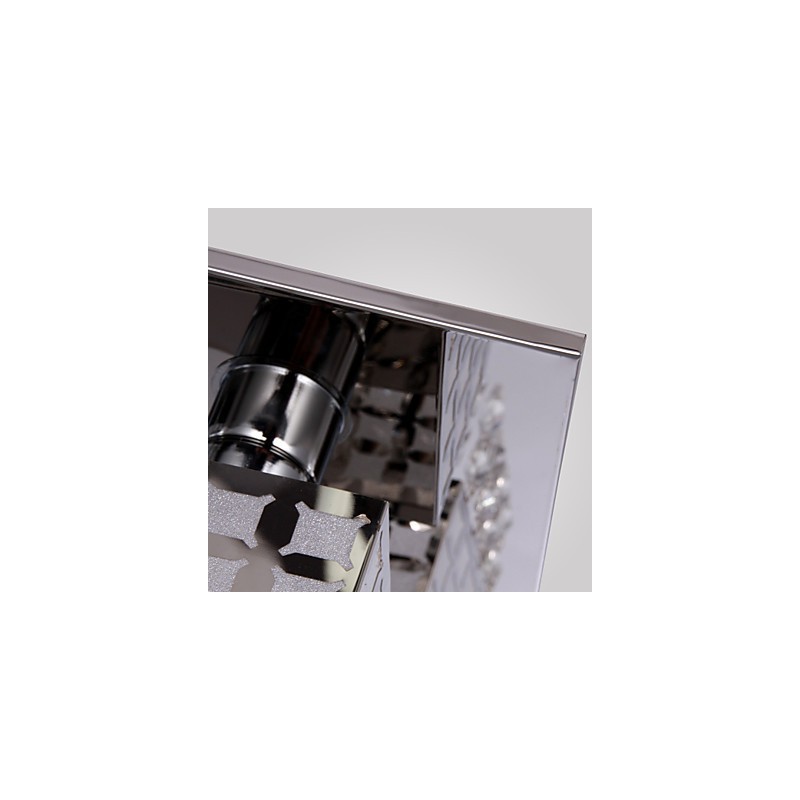Lampadario a filo moderno in cristallo e acciaio inox Living 4 luci