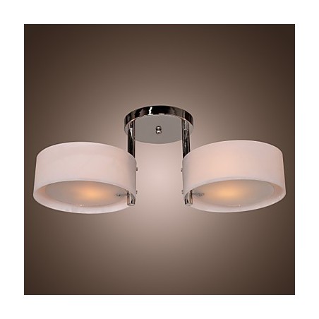 Lampadario a filo moderno contemporaneo in metallo cromato