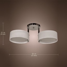 Lampadario a filo moderno contemporaneo in metallo cromato