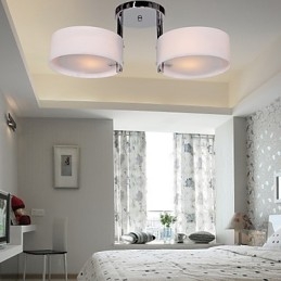 Lampadario a filo moderno contemporaneo in metallo cromato