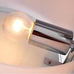 Lampadario a filo moderno contemporaneo in metallo cromato