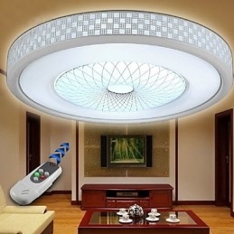 Plafoniera a filo LED moderna contemporanea in metallo elettroplaccato 42 cm