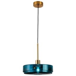 Lampada a sospensione in vetro rotondo minimalista moderna in ferro battuto