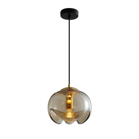 Lampada a sospensione in vetro moderna minimalista Stamen in ferro battuto
