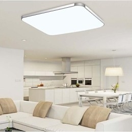 Plafoniera a filo LED moderna contemporanea in metallo e acrilico argento e bianco 65 cm