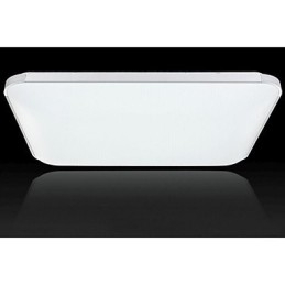 Plafoniera a filo LED moderna contemporanea in metallo e acrilico argento e bianco 65 cm