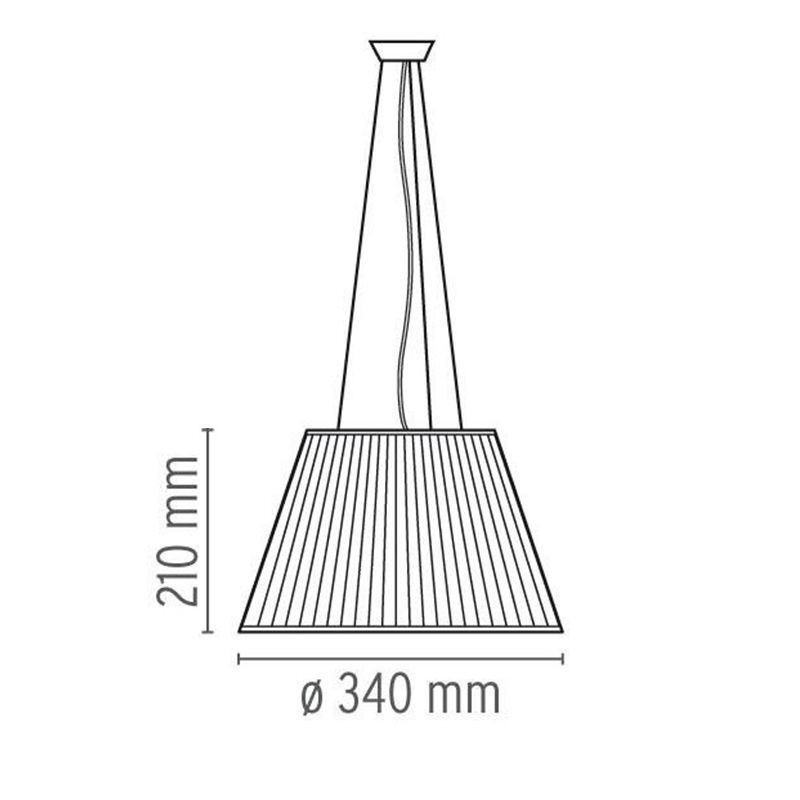 Lampada a sospensione in vetro moderna semplice 1 luce E26/E27
