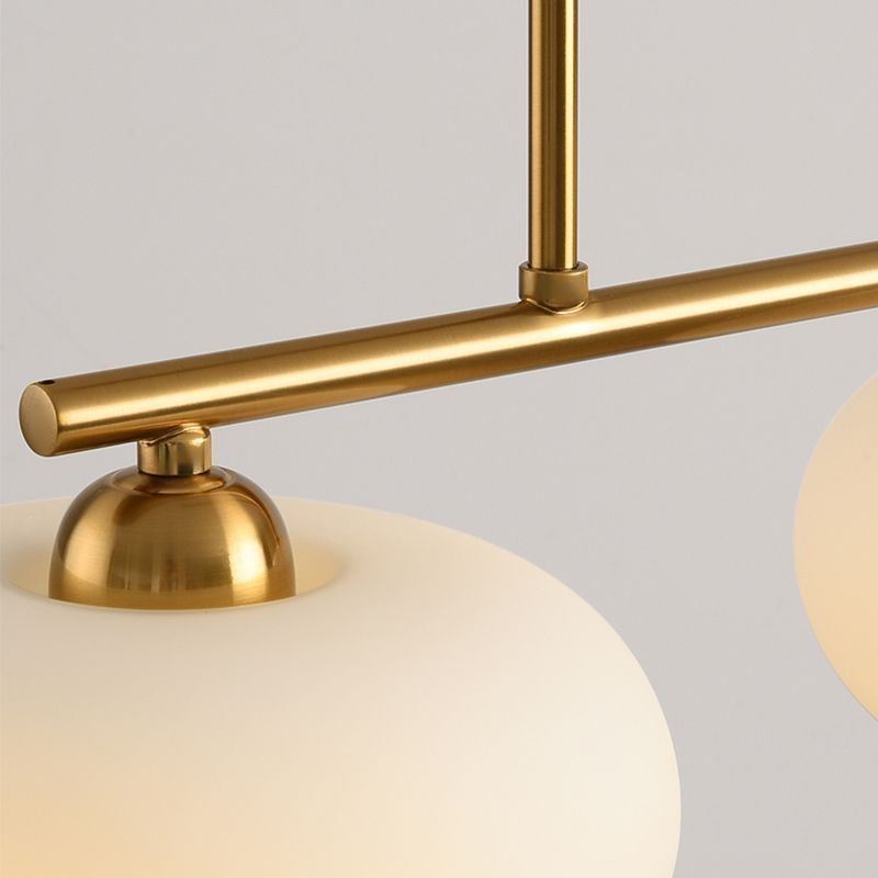 Lampada a sospensione nordica in vetro e ferro battuto, 3 luci E26/E27