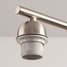 Lampada a sospensione nordica in vetro e ferro battuto, 3 luci E26/E27