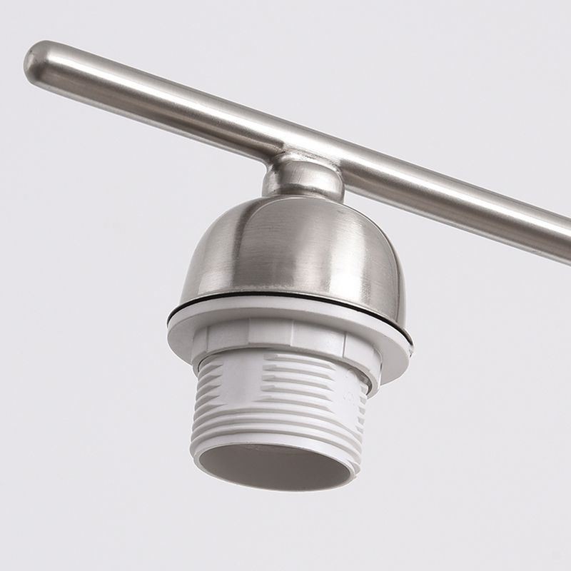 Lampada a sospensione nordica in vetro e ferro battuto 5 luci E26/E27 96×45 cm