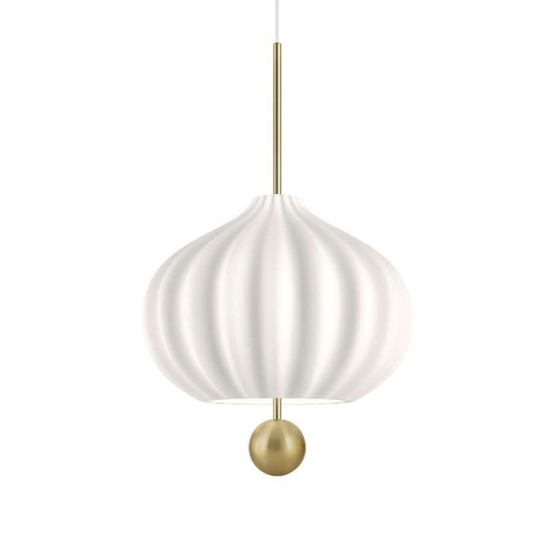 Lampada a sospensione in vetro bianco a sfera, 3 luci E26/E27, cavo regolabile 100 cm