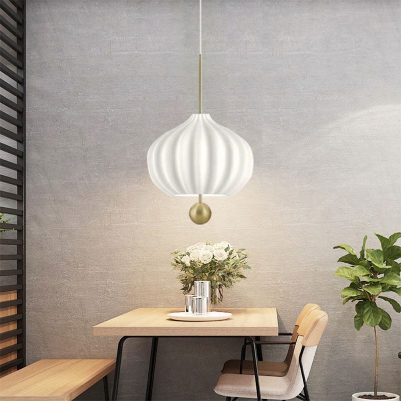 Lampada a sospensione in vetro bianco a sfera, 3 luci E26/E27, cavo regolabile 100 cm