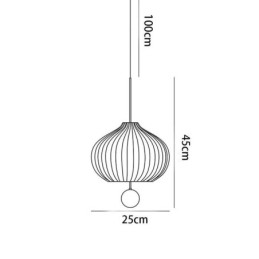 Lampada a sospensione in vetro bianco a sfera, 3 luci E26/E27, cavo regolabile 100 cm
