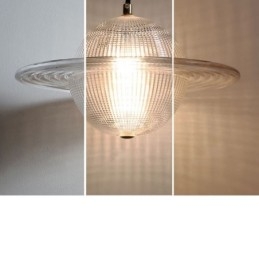 Lampada a sospensione da soffitto in vetro moderno 8W LED dimmerabile tricolore