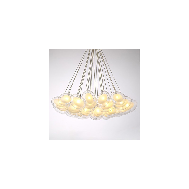 Lampadario moderno contemporaneo 22 luci G4 cromo