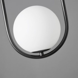 Lampada a sospensione moderna globo in vetro con goccia d’acqua 23×40 cm E12/E14 ottone