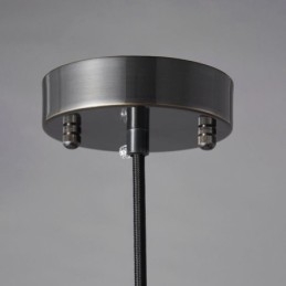 Lampada a sospensione moderna globo in vetro con goccia d’acqua 23×40 cm E12/E14 ottone