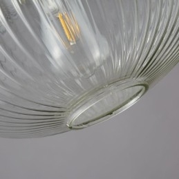 Lampada a sospensione in vetro moderna con attacco in ottone, 1 luce, E26/E27