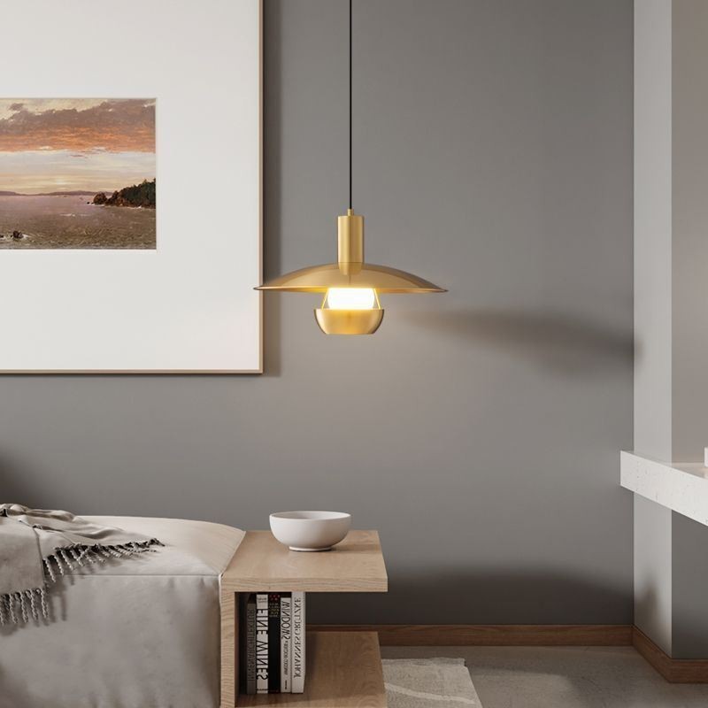 Lampada a sospensione singola in ottone spazzolato E26/E27 33 x 20 cm