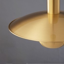 Lampada a sospensione singola in ottone spazzolato E26/E27 33 x 20 cm