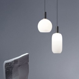 Lampada a sospensione in vetro e ottone, moderna, attacco E26/E27, cavo 160 cm
