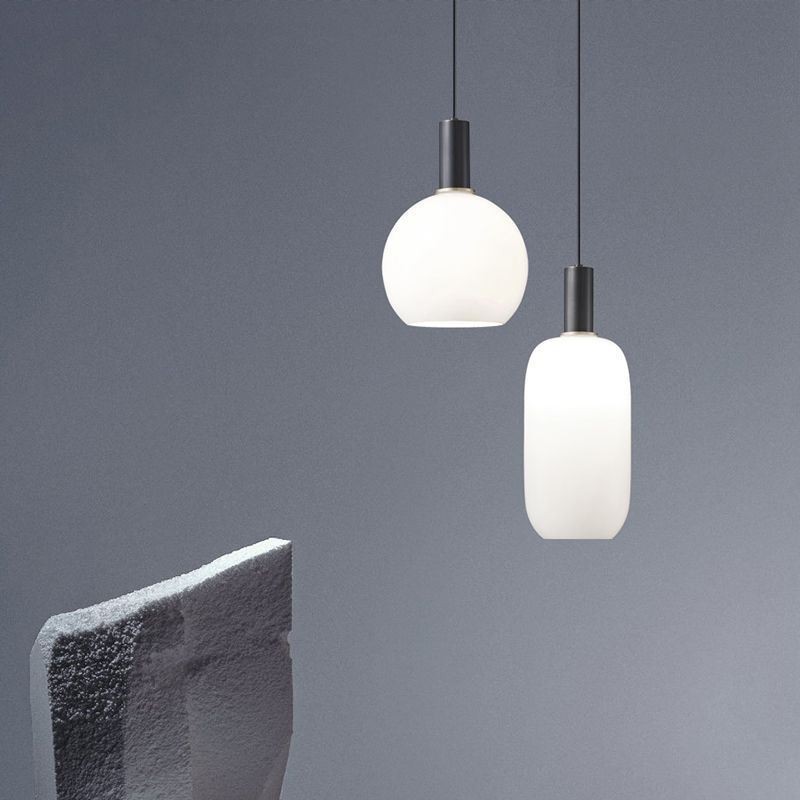 Lampada a sospensione in vetro e ottone, moderna, attacco E26/E27, cavo 160 cm