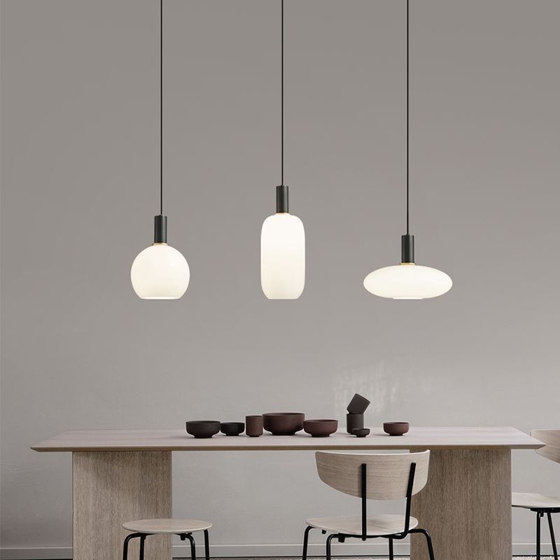 Lampada a sospensione in vetro e ottone, moderna, attacco E26/E27, cavo 160 cm