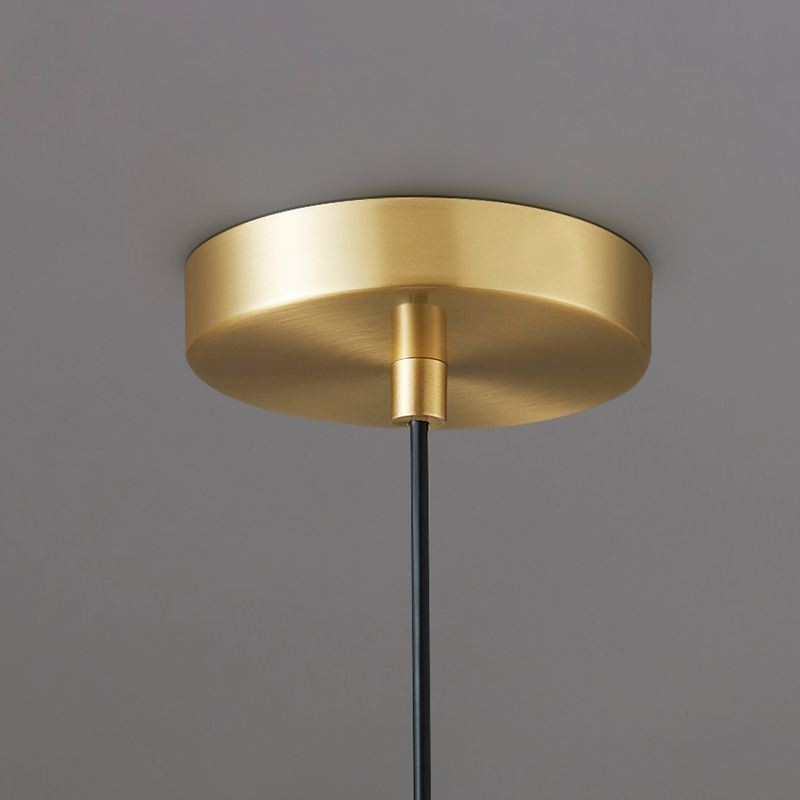 Lampada a sospensione in vetro e ottone, moderna, attacco E26/E27, cavo 160 cm