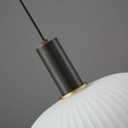 Lampada a sospensione moderna semplice in vetro e ottone E26/E27