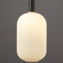 Lampada a sospensione moderna semplice in vetro e ottone E26/E27