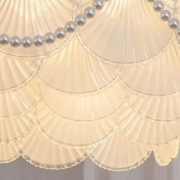 Lampada a sospensione in vetro a forma di conchiglia, stile europeo, 6/9 luci, E12/E14