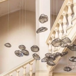 Lampadario a sospensione nordico creativo in vetro