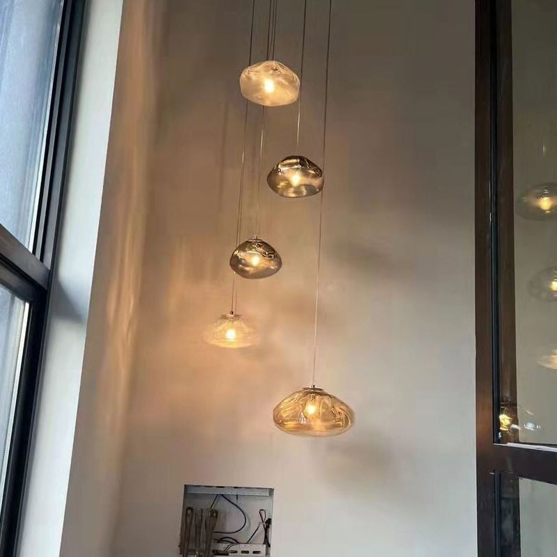 Lampadario a sospensione nordico creativo in vetro