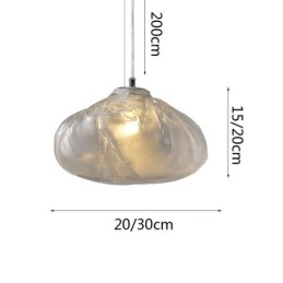 Lampadario a sospensione nordico creativo in vetro