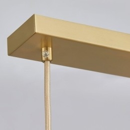 Lampada a sospensione moderna semplice in rame Antler