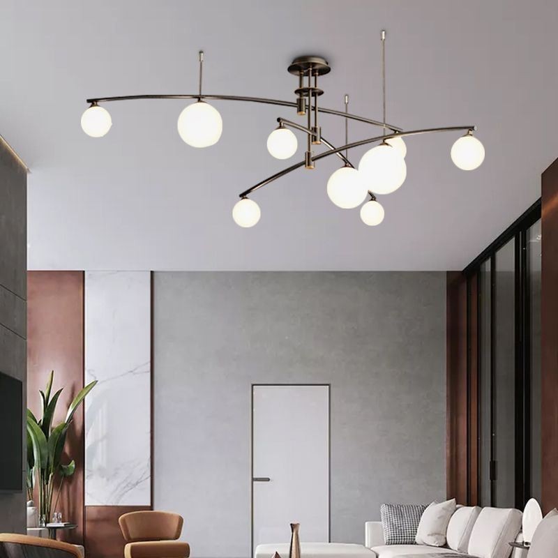 Lampadario a sospensione in vetro Magic Bean