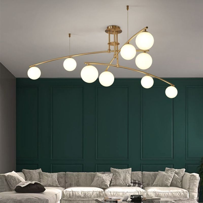 Lampadario a sospensione in vetro Magic Bean