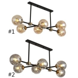 Lampada da soffitto moderna in vetro a 6 luci Magic Bean