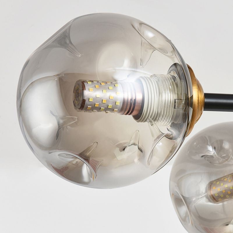 Lampada da soffitto moderna in vetro a 6 luci Magic Bean