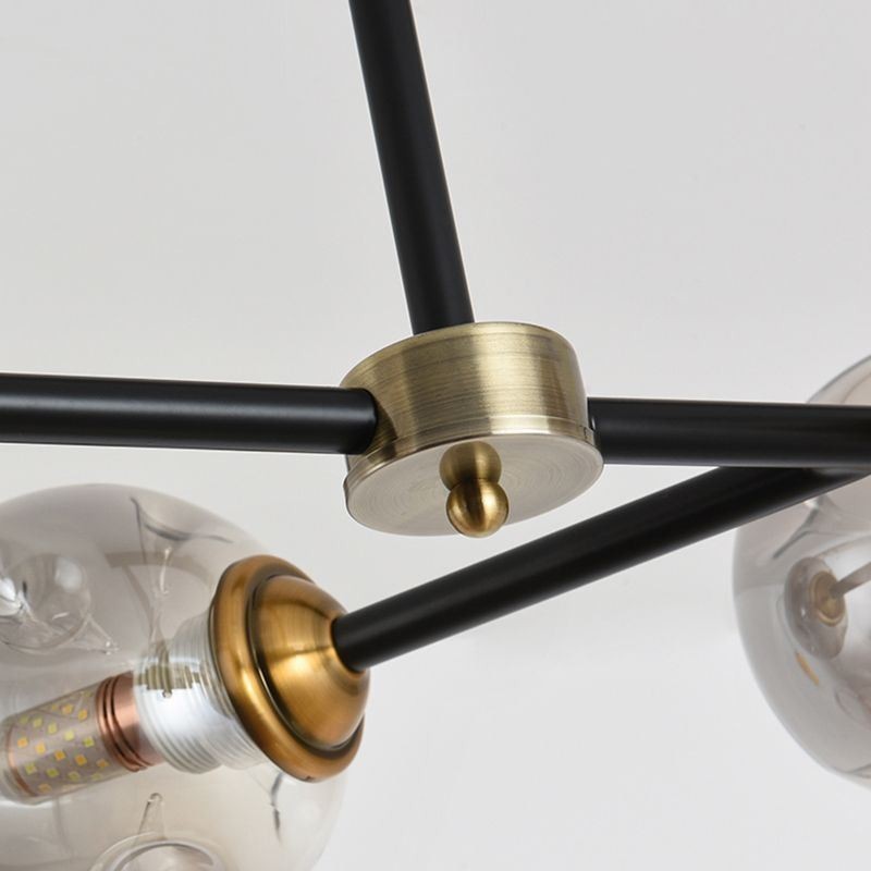 Lampada da soffitto moderna in vetro a 6 luci Magic Bean