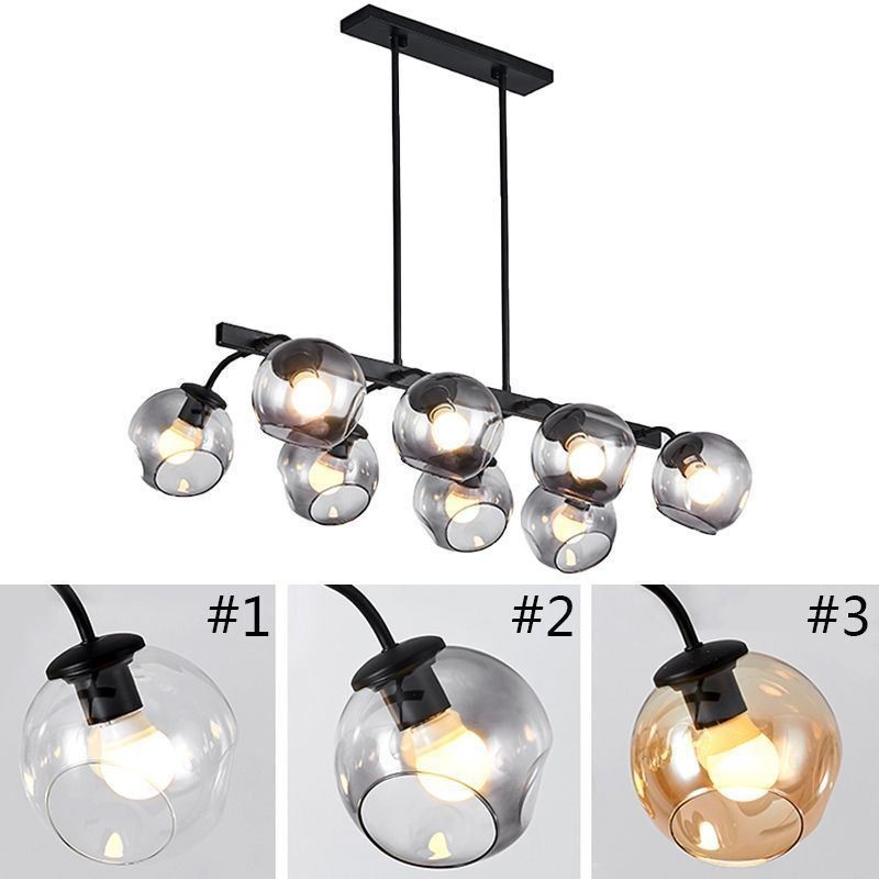 Lampada a sospensione Magic Bean in vetro con globo di illuminazione